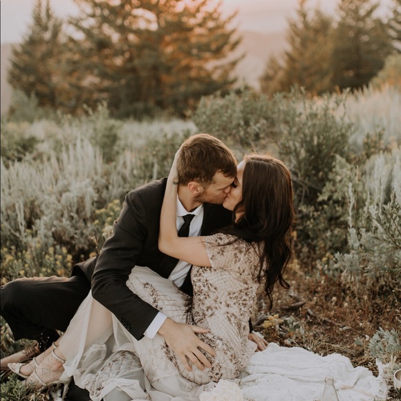 Adrianna Papell beaded mermaid gown - Picture 3 of 8